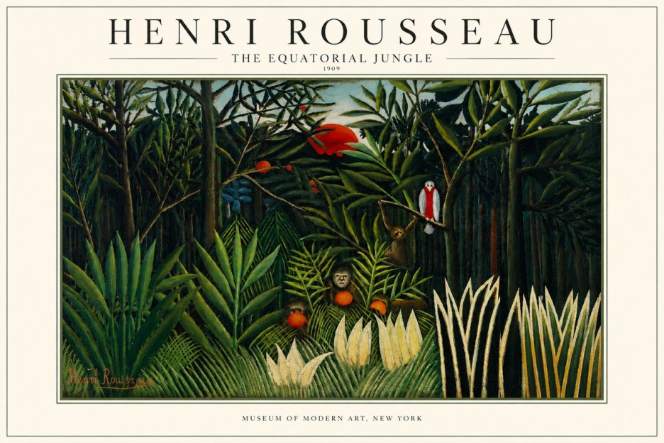 Rousseau The Equatorial Jungle I No3 - Juliste