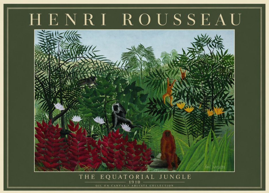 Rousseau The Equatorial Jungle II No3 - Juliste