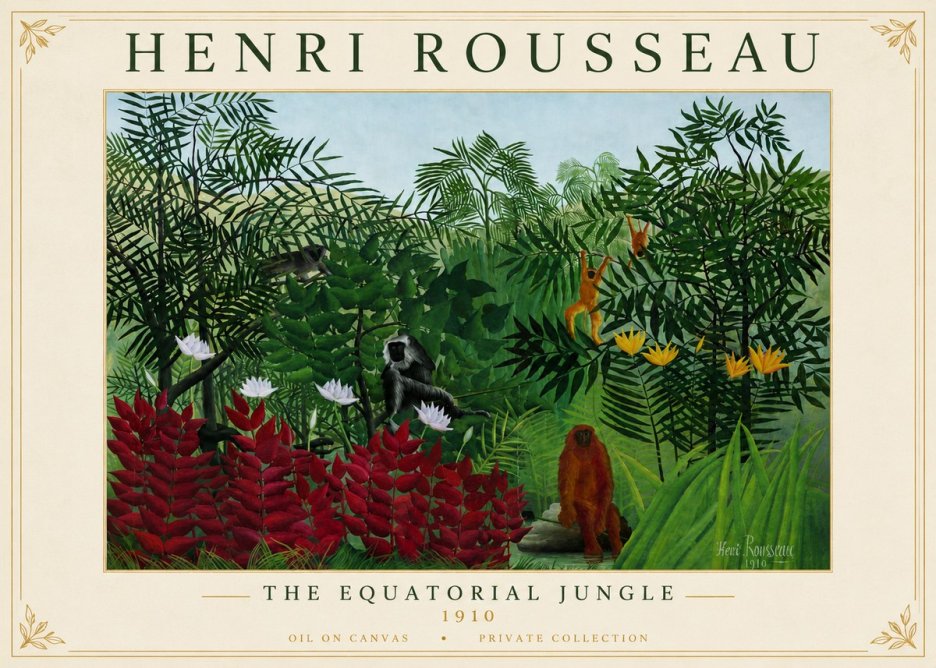 Rousseau The Equatorial Jungle II No5 - Juliste