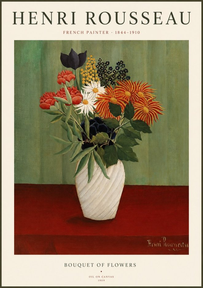 Rousseau Bouquet of Flowers No1 - Juliste