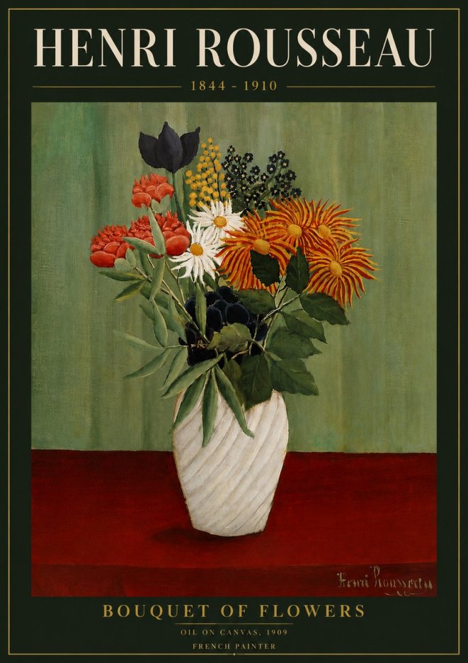 Rousseau Bouquet of Flowers No6 - Juliste