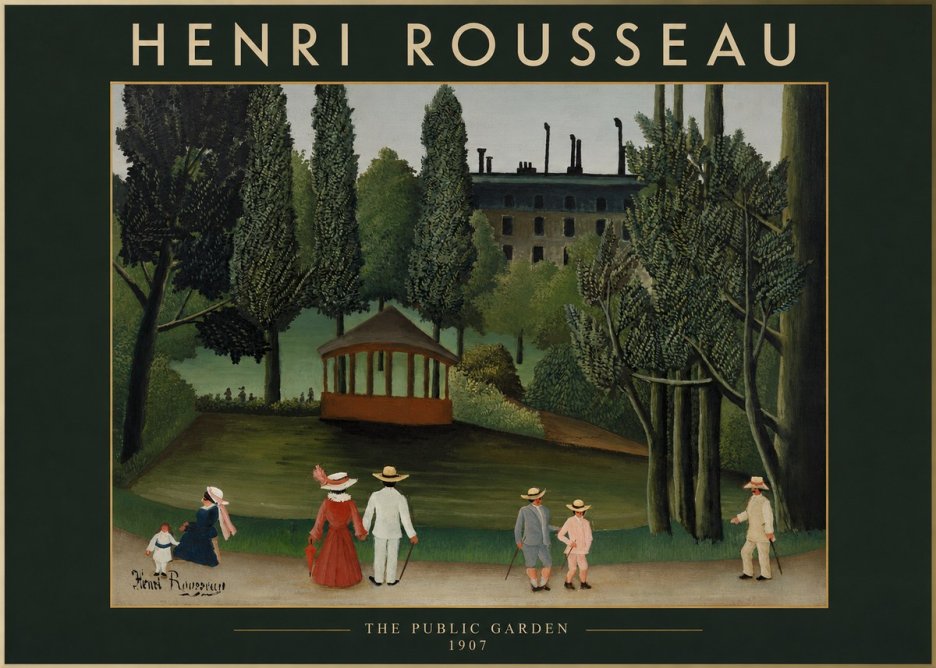 Rousseau The Public Garden No2 - Juliste