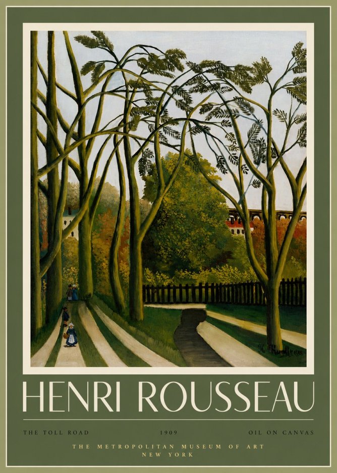Rousseau The Toll Road No2 - Juliste