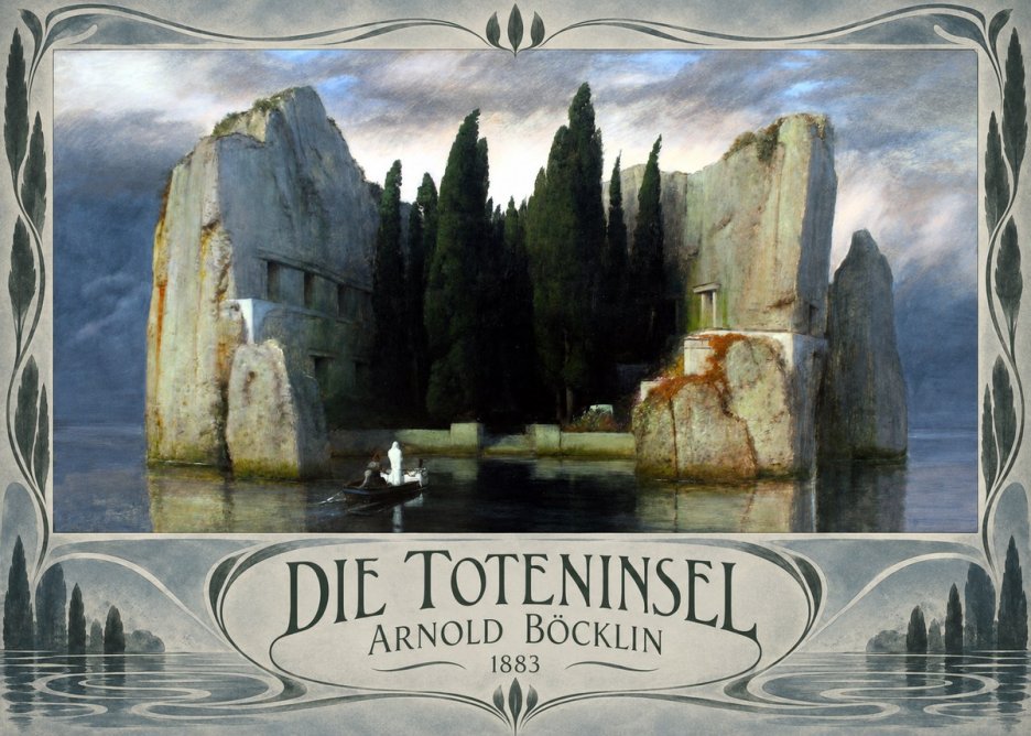 Arnold Böcklin Die Toteninsel I No3 - Juliste