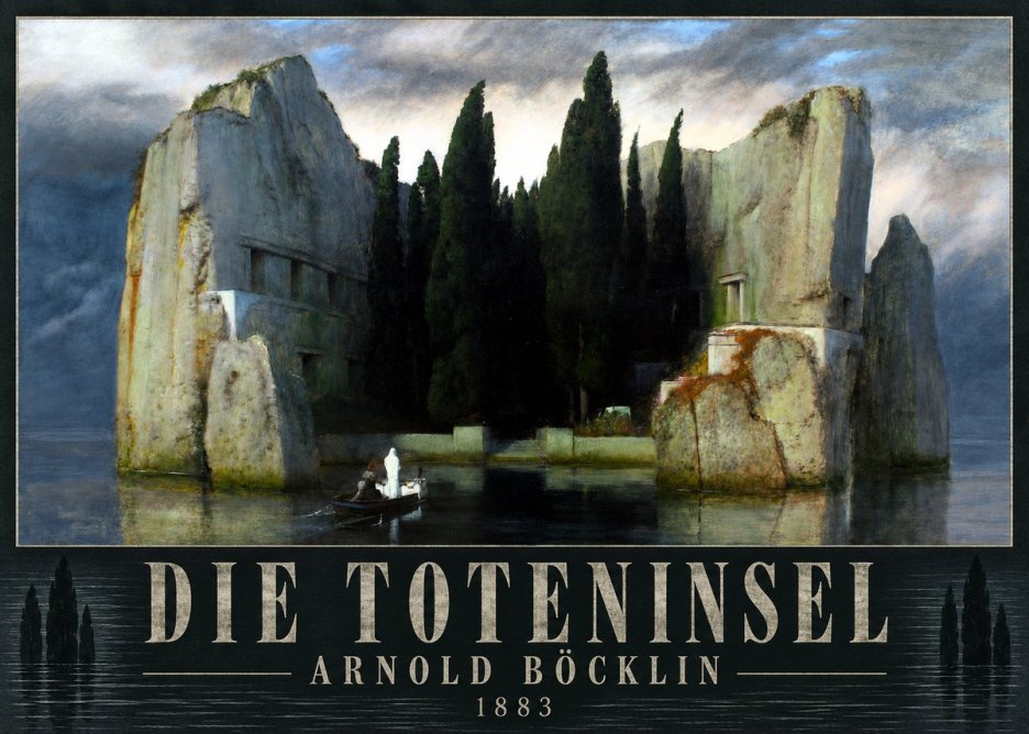 Arnold Böcklin Die Toteninsel I No4 - Juliste