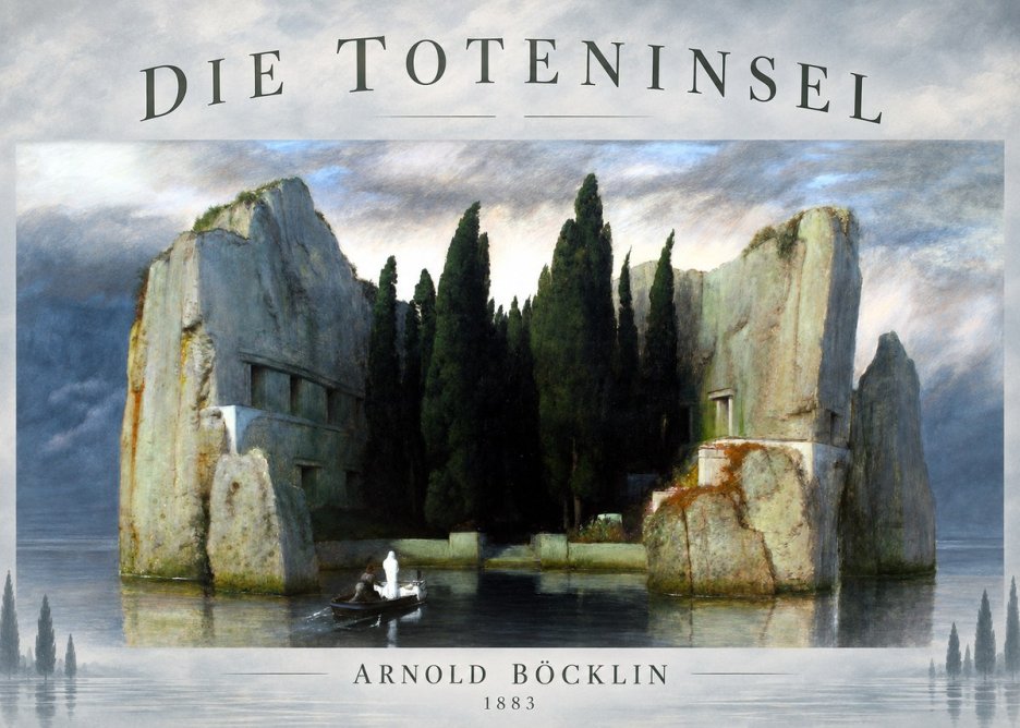 Arnold Böcklin Die Toteninsel I No5 - Juliste