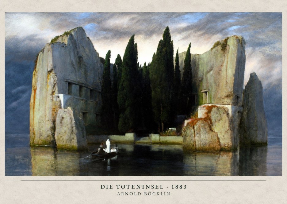 Arnold Böcklin Die Toteninsel I No6 - Juliste