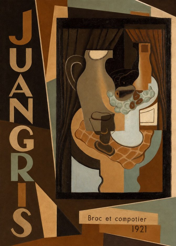 Juan Gris Broc Et Compotier No2 - Juliste