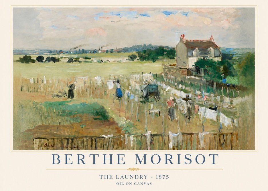 Berthe Morisot The Laundry - 1875 No4 - Juliste