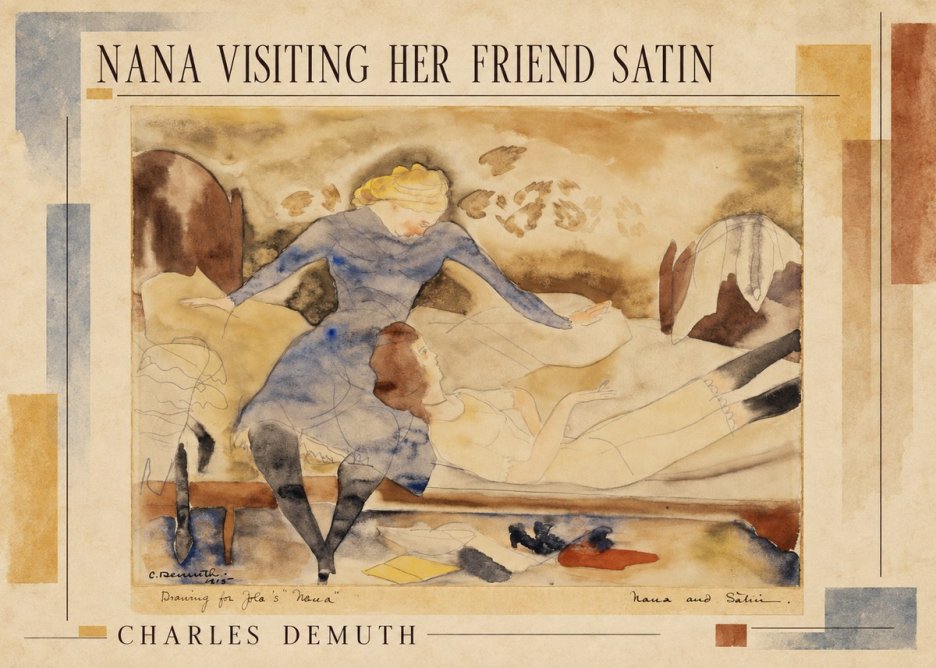 Charles Demuth Nana Visiting Her Friend Satin No2 - Juliste