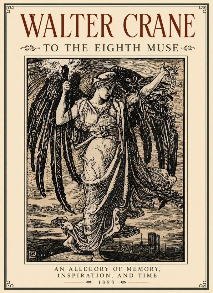 Walter Crane To the Eighth Muse No6 - Juliste