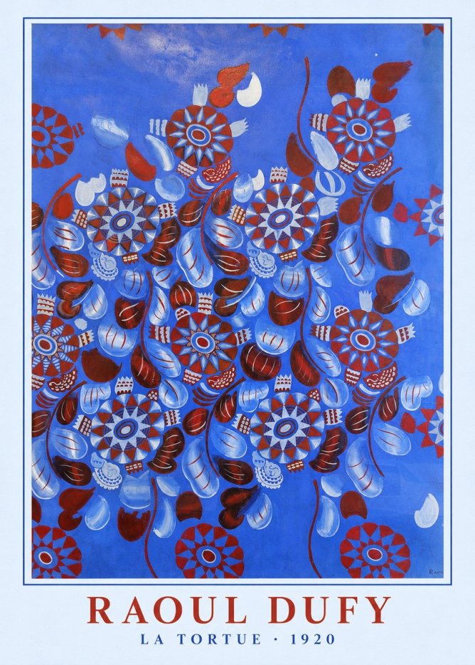 Raoul Dufy La Tortue No2 - Juliste