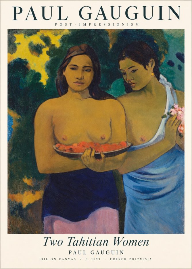 Paul Gauguin Two Tahitian Women I No2 - Juliste