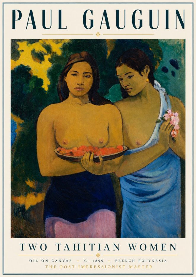 Paul Gauguin Two Tahitian Women I No6 - Juliste