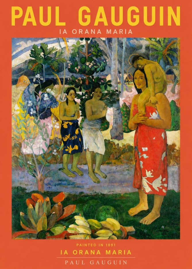 Paul Gauguin Ia Orana Maria No3 - Juliste