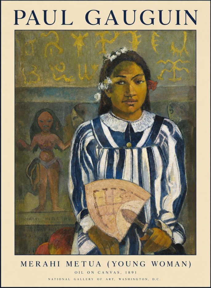 Paul Gauguin Merahi Metua (Young Woman) No1 - Juliste