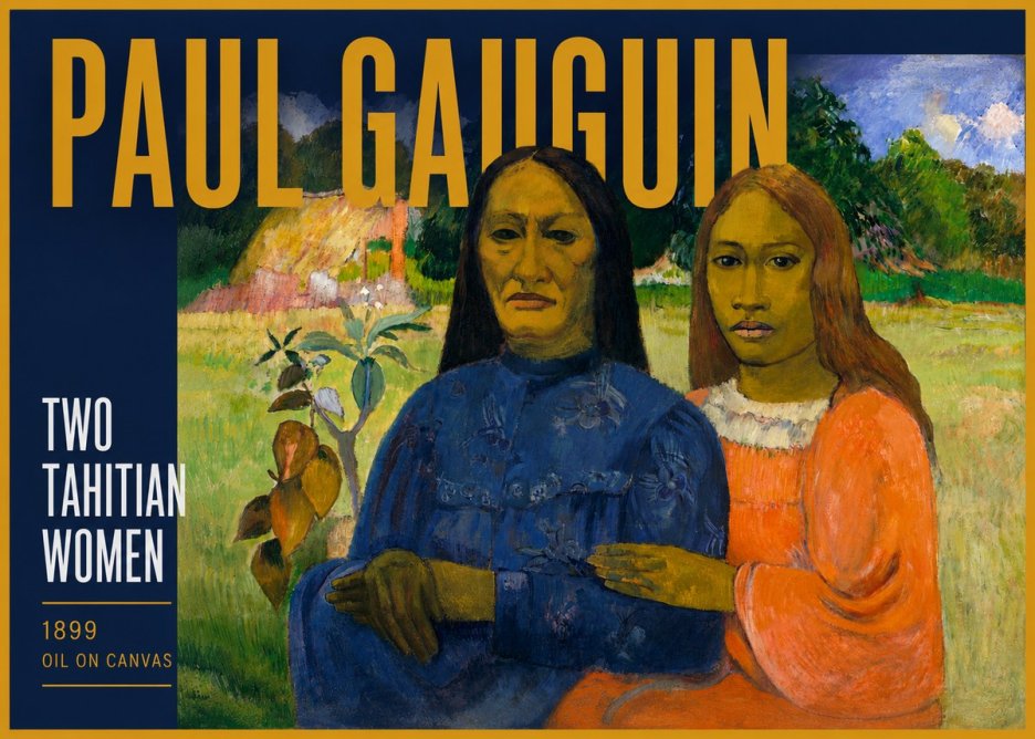 Paul Gauguin Two Tahitian Women II No4 - Juliste
