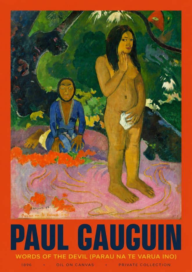 Paul Gauguin Words of the Devil No2 - Juliste