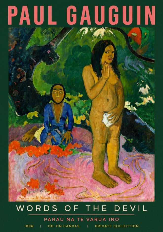 Paul Gauguin Words of the Devil No5 - Juliste