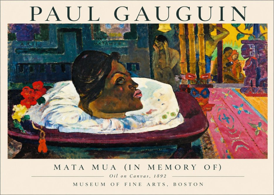 Paul Gauguin Mata Mua (in Memory Of) No3 - Juliste