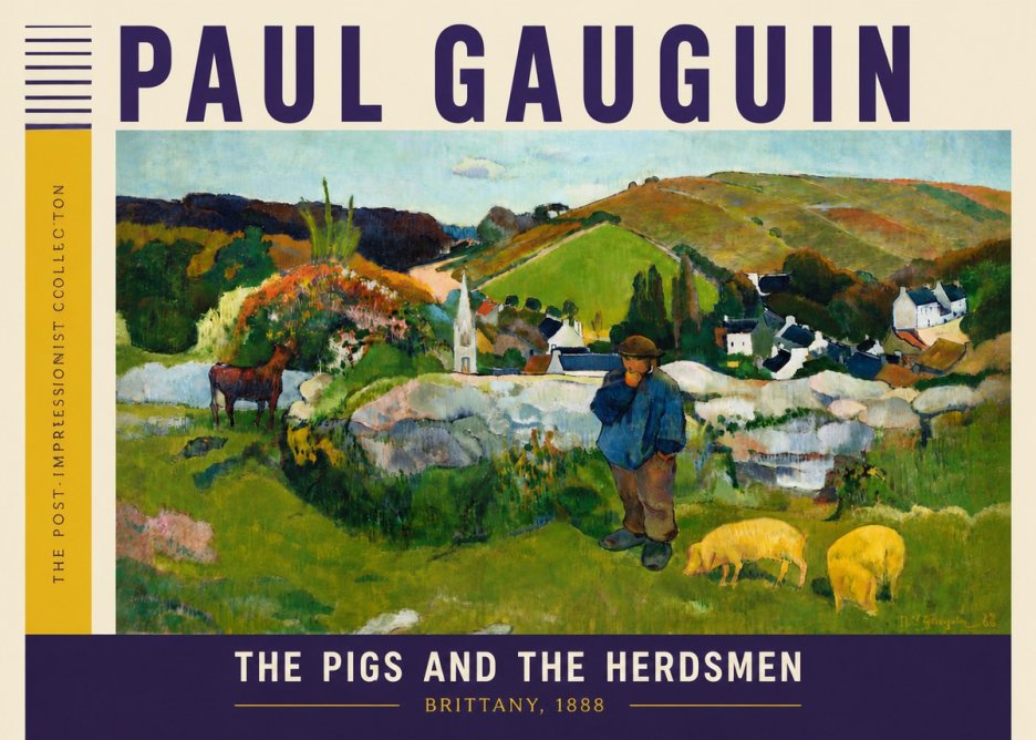 Paul Gauguin The Pigs and the Herdsmen No6 - Juliste