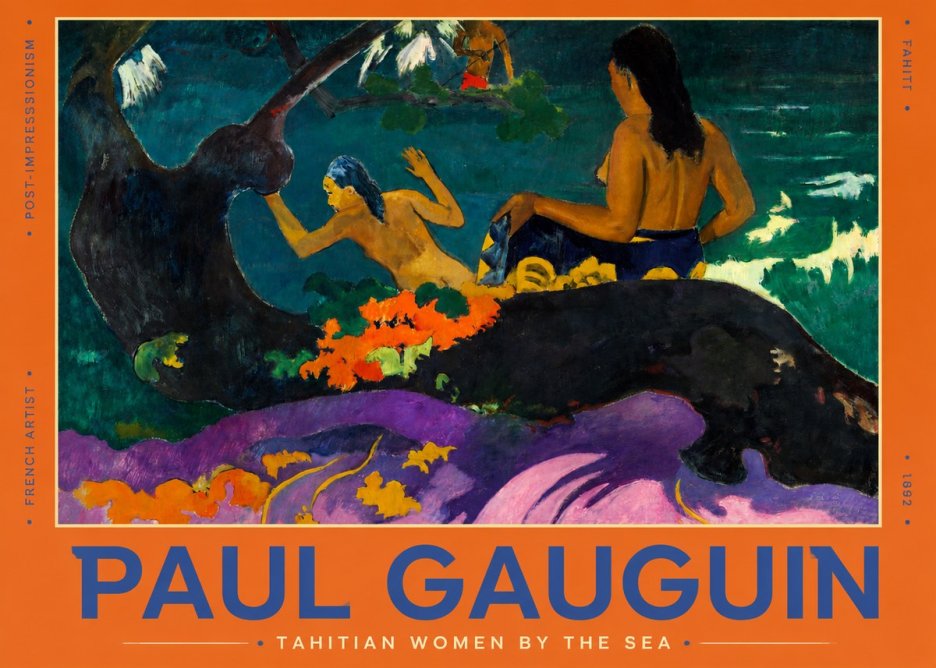 Paul Gauguin Tahitian Women by the Sea No2 - Juliste