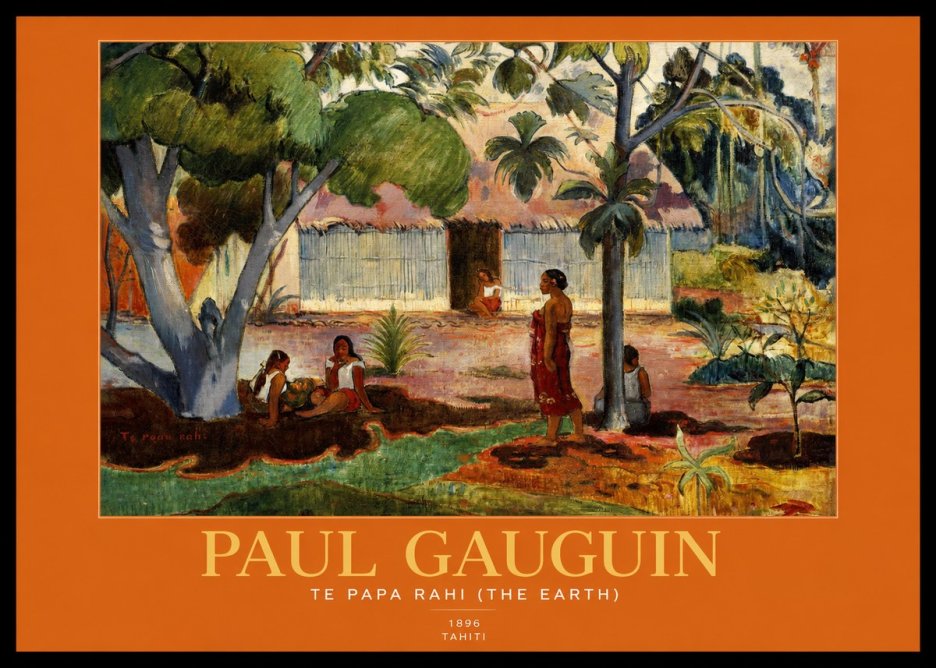 Paul Gauguin Te Papa Rahi (the Earth) No1 - Juliste