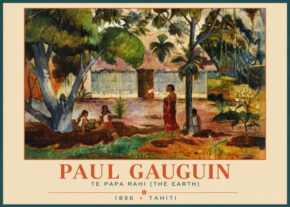 Paul Gauguin Te Papa Rahi (the Earth) No6 - Juliste