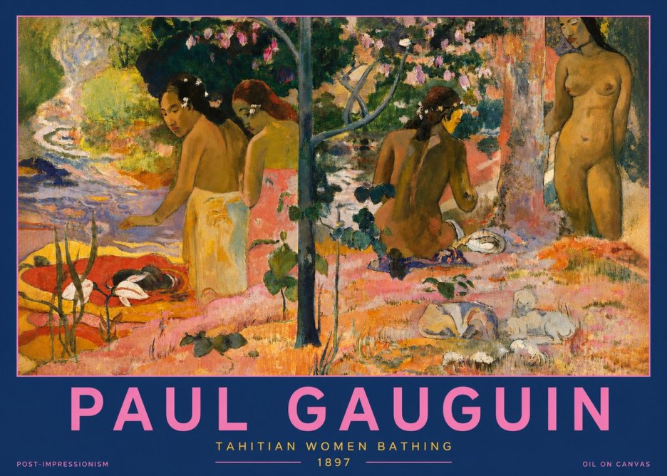 Paul Gauguin Tahitian Women Bathing No2 - Juliste