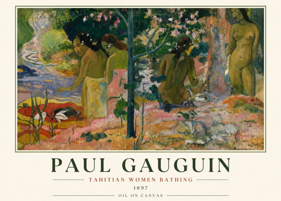 Paul Gauguin Tahitian Women Bathing No3 - Juliste