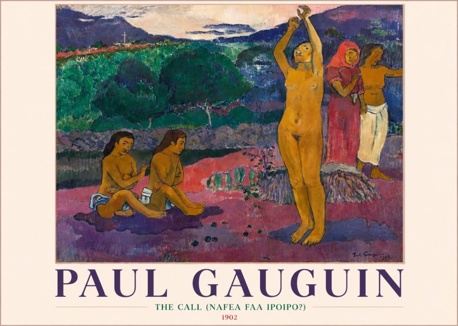 Paul Gauguin Tahitian Women on the Seashore No6 - Juliste