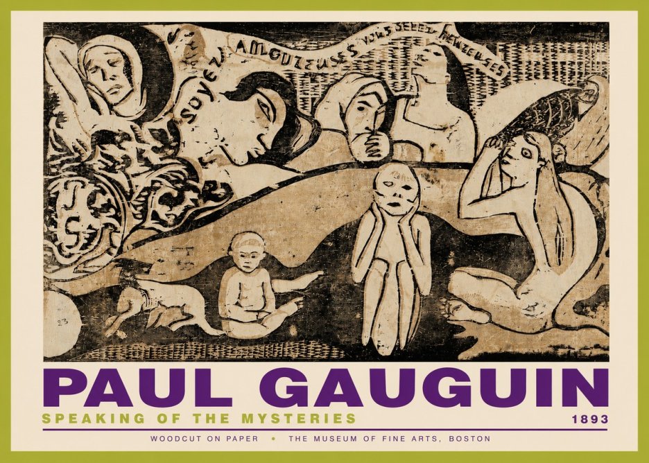 Paul Gauguin Speaking of the Mysteries No3 - Juliste