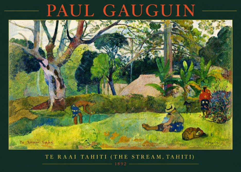 Paul Gauguin Te Ra'ai Rahi (the Great Pond) No3 - Juliste