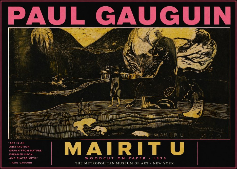 Paul Gauguin Mairit U No3 - Juliste