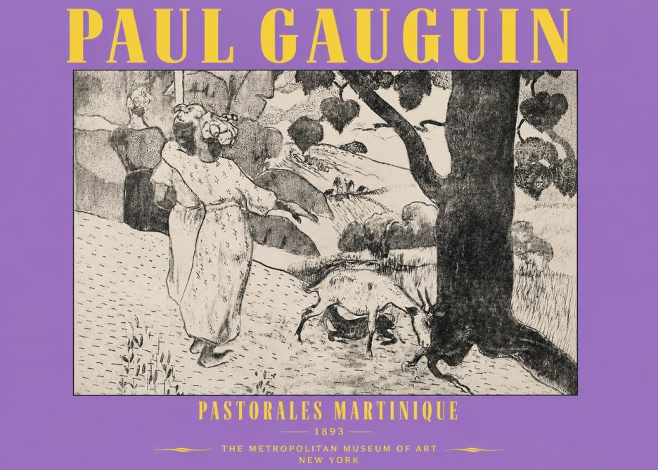 Paul Gauguin Pastorales Martinique No3 - Juliste