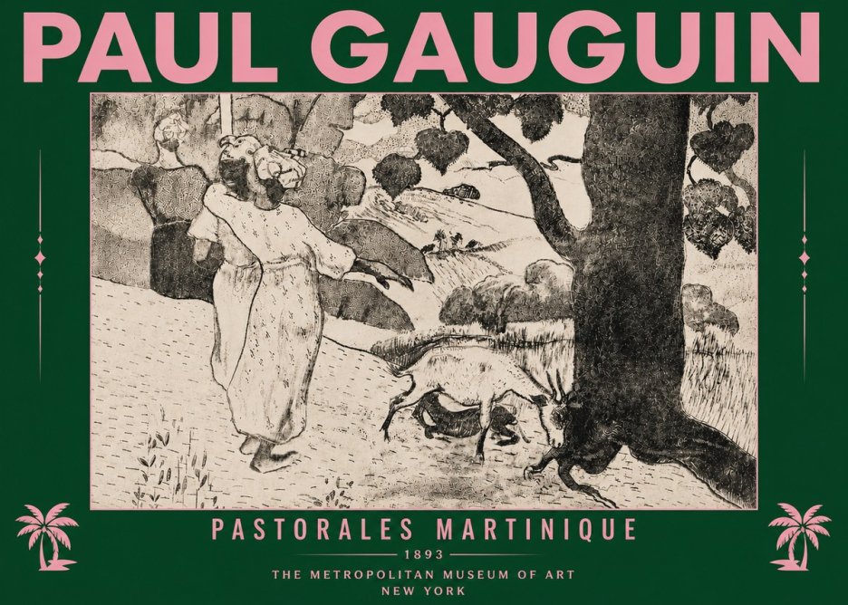 Paul Gauguin Pastorales Martinique No6 - Juliste