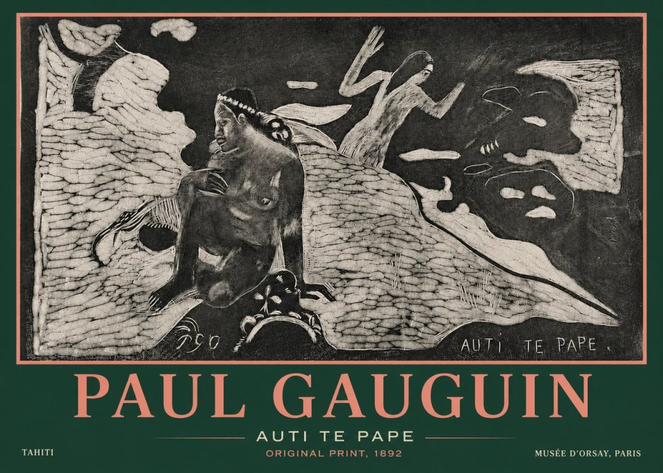 Paul Gauguin Auti Te Pape No3 - Juliste