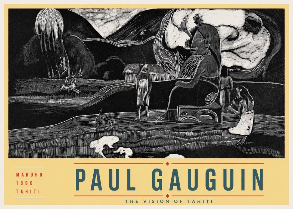 Paul Gauguin Maruru No4 - Juliste