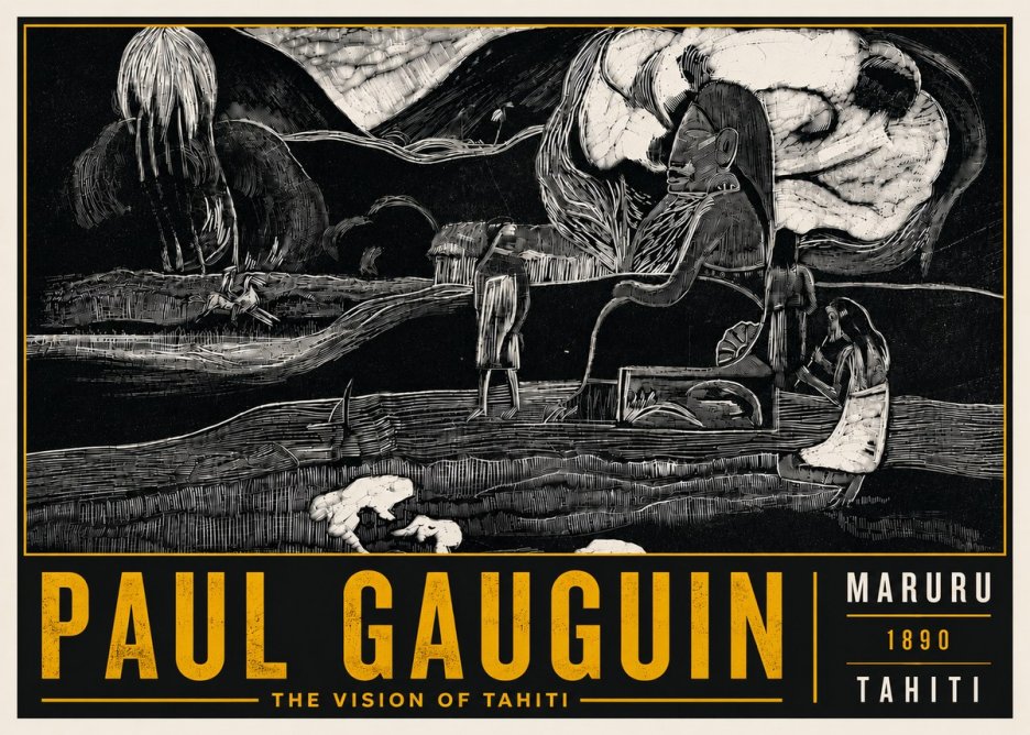 Paul Gauguin Maruru No6 - Juliste