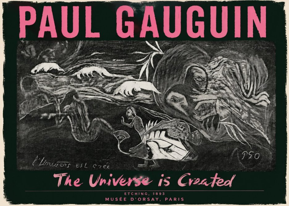 Paul Gauguin The Universe Is Created I No3 - Juliste