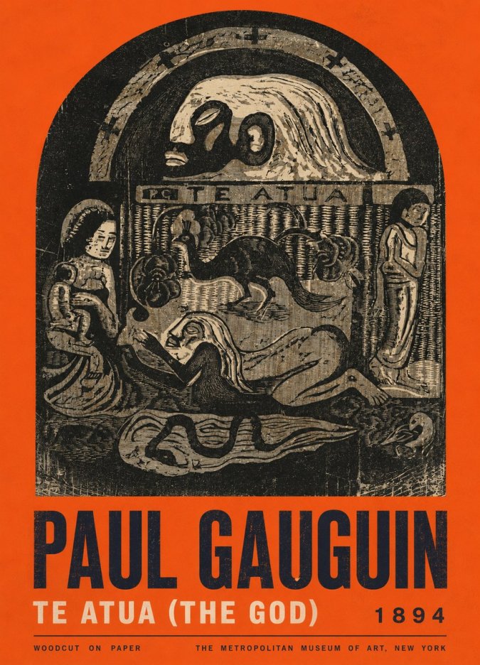 Paul Gauguin Te Atua (the God) No2 - Juliste