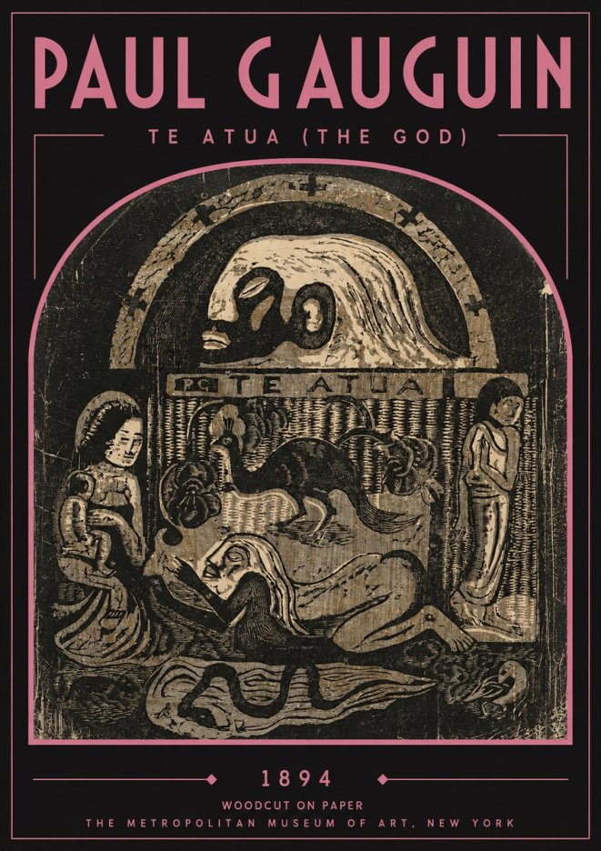 Paul Gauguin Te Atua (the God) No3 - Juliste
