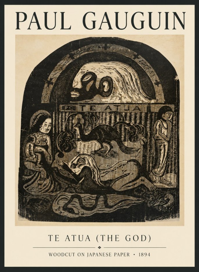 Paul Gauguin Te Atua (the God) No6 - Juliste