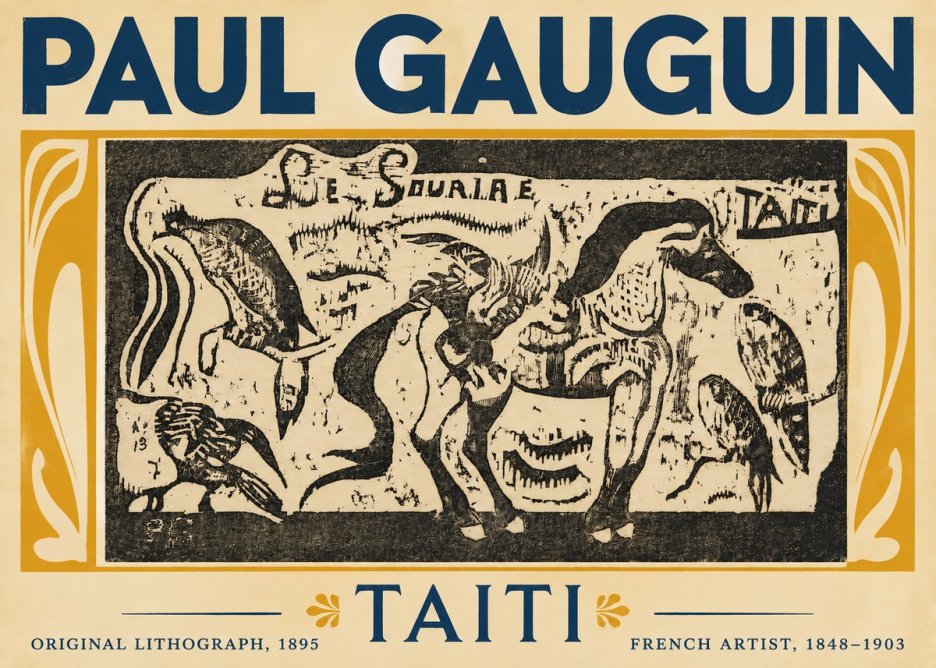 Paul Gauguin Taiti No5 - Juliste