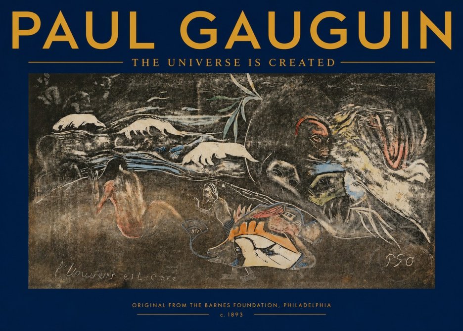 Paul Gauguin The Universe Is Created II No2 - Juliste