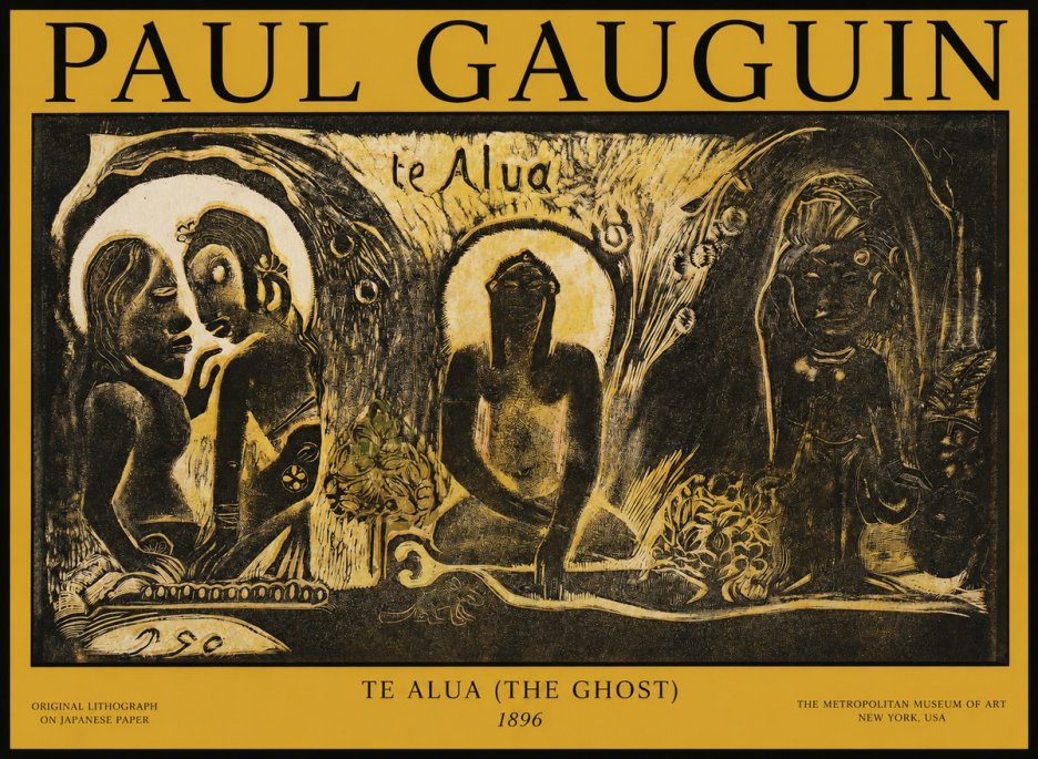 Paul Gauguin Te Alua (the Ghost) No1 - Juliste