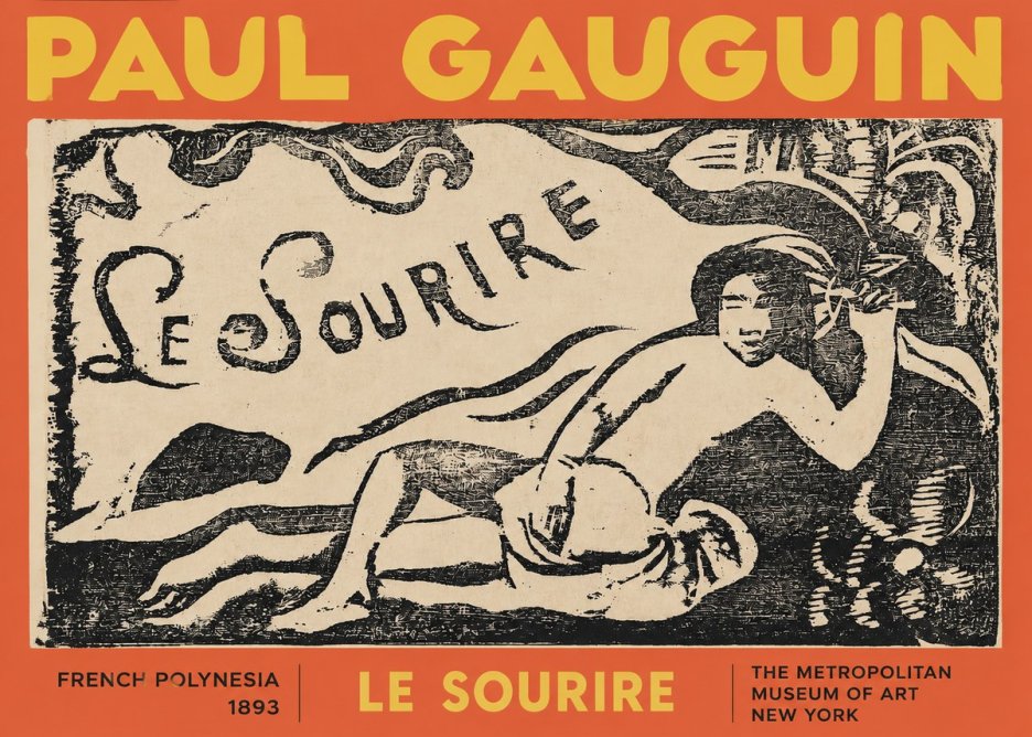 Paul Gauguin Le Sourire No2 - Juliste