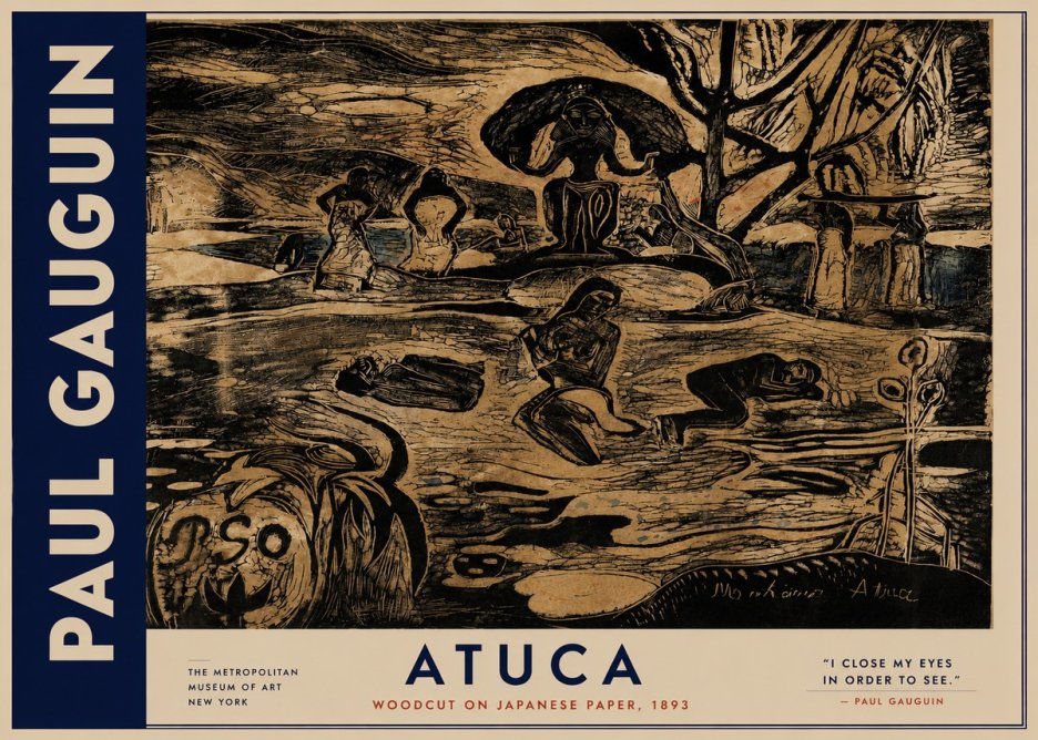 Paul Gauguin Atuca No3 - Juliste