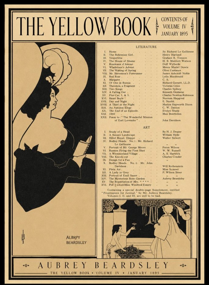 Aubrey Beardsley The Yellow Book II No1 - Juliste