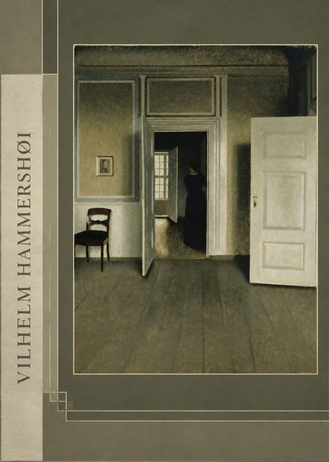 Vilhelm Hammershøi Interior with a Woman Seen from the Back No2 - Juliste